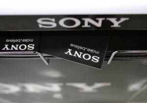 Logos of Sony Corp. are seen at an electronics store in Tokyo October 31, 2013. Credit: Reuters/Toru Hanai