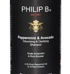 shampoo with avocado and peppermint